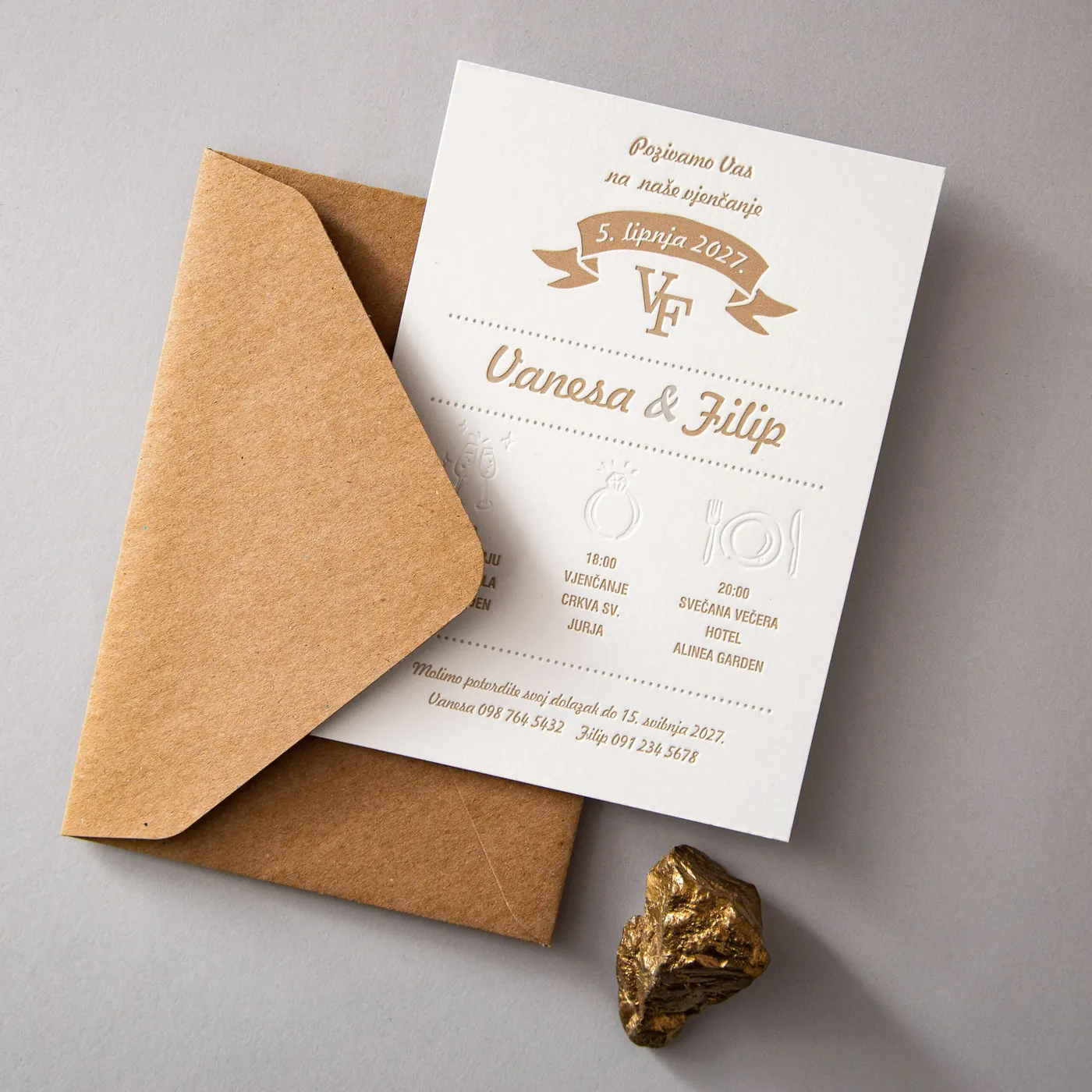 POZIVNICA P103 Soft-Letterpress