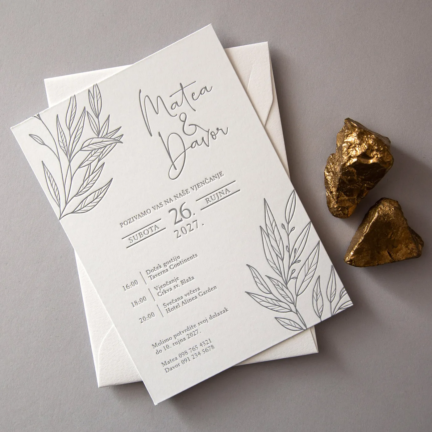 POZIVNICA P104 Soft-Letterpress